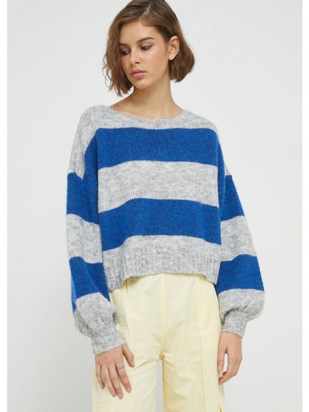 Supersoft Rugby Striped Women's Scoop-Neck Sweater